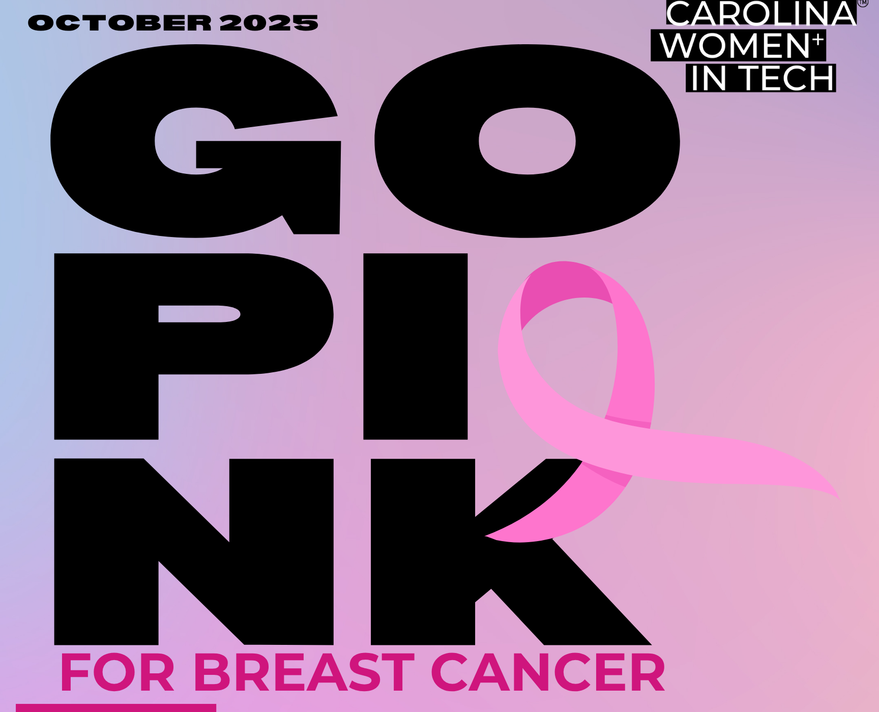 CAR: Go Pink for Breast Cancer Awareness: A Carolina Women+ in Tech® Fundraiser