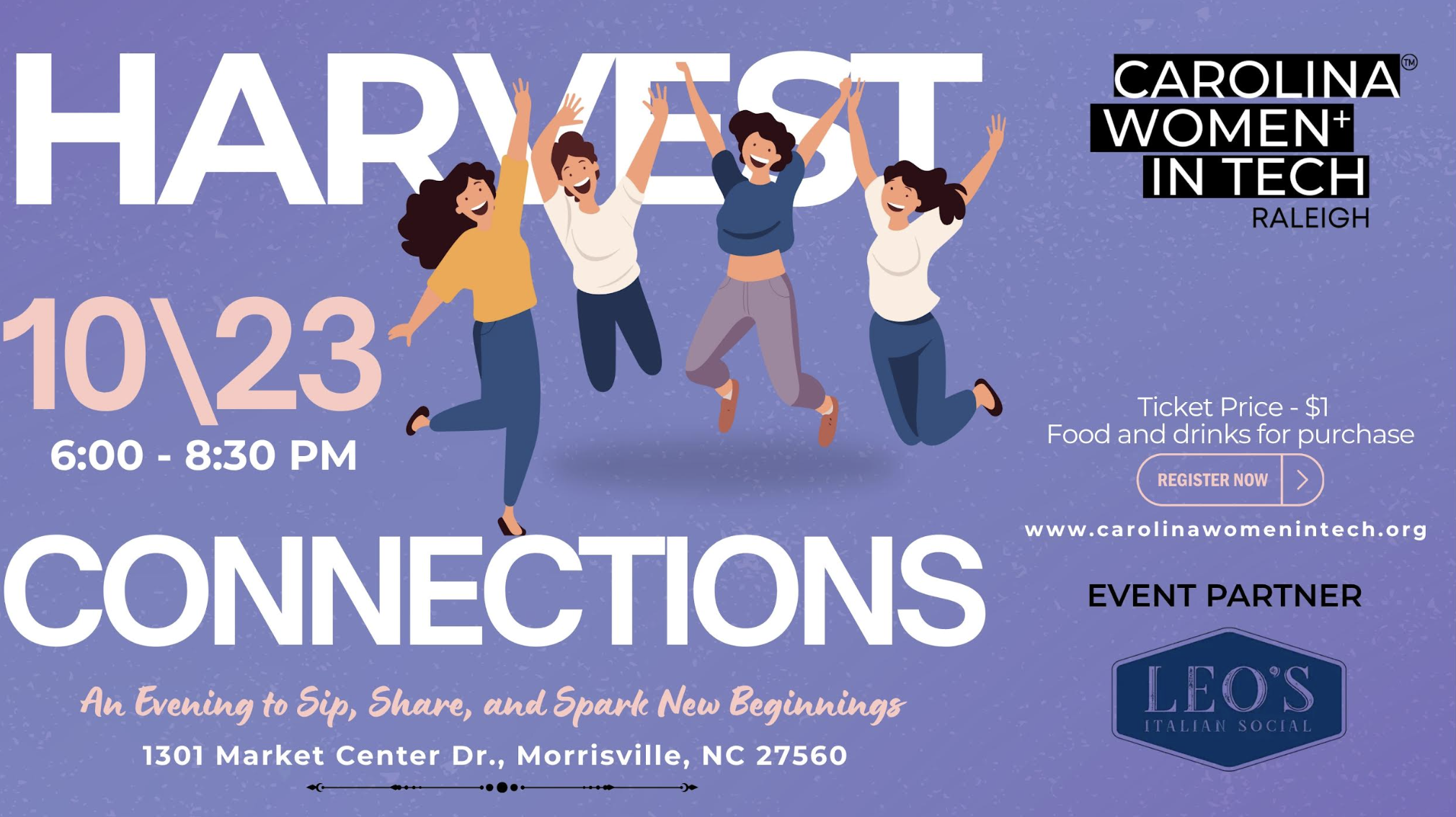 RDU: Harvest Connections: An Evening to Sip, Share, and Spark New Beginnings